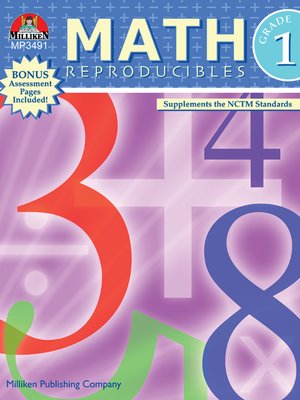 cover image of Math Reproducibles - Grade 1